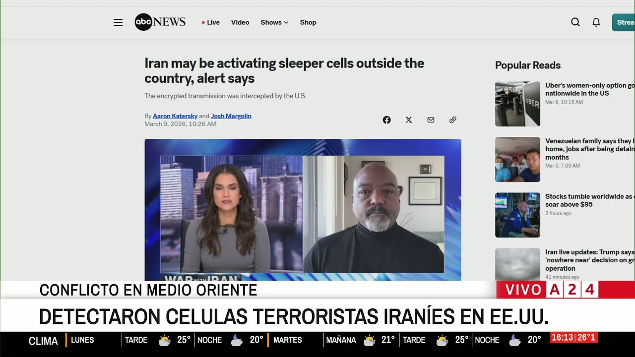 📢 GUERRA EN MEDIO ORIENTE: DETECTARON CELULAS TERRORISTAS IRANÍES EN EE.UU.
