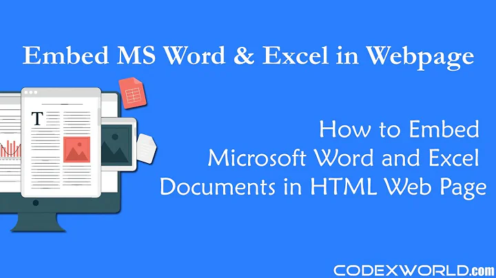 How to Embed Microsoft Word and Excel Documents in HTML Web Page