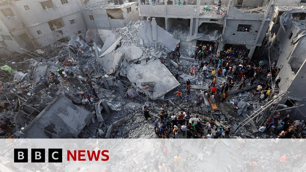 Hamas-run health ministry says deadly air strike hit Gaza al-Maghazi refugee camp – BBC News