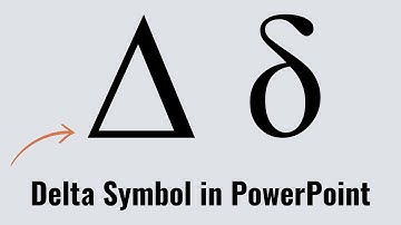 how to write Delta symbol in powerpoint