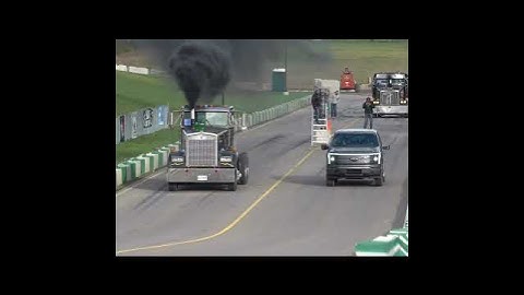 Kenworth vs Electric Ford Lightning Uphill Drag Race