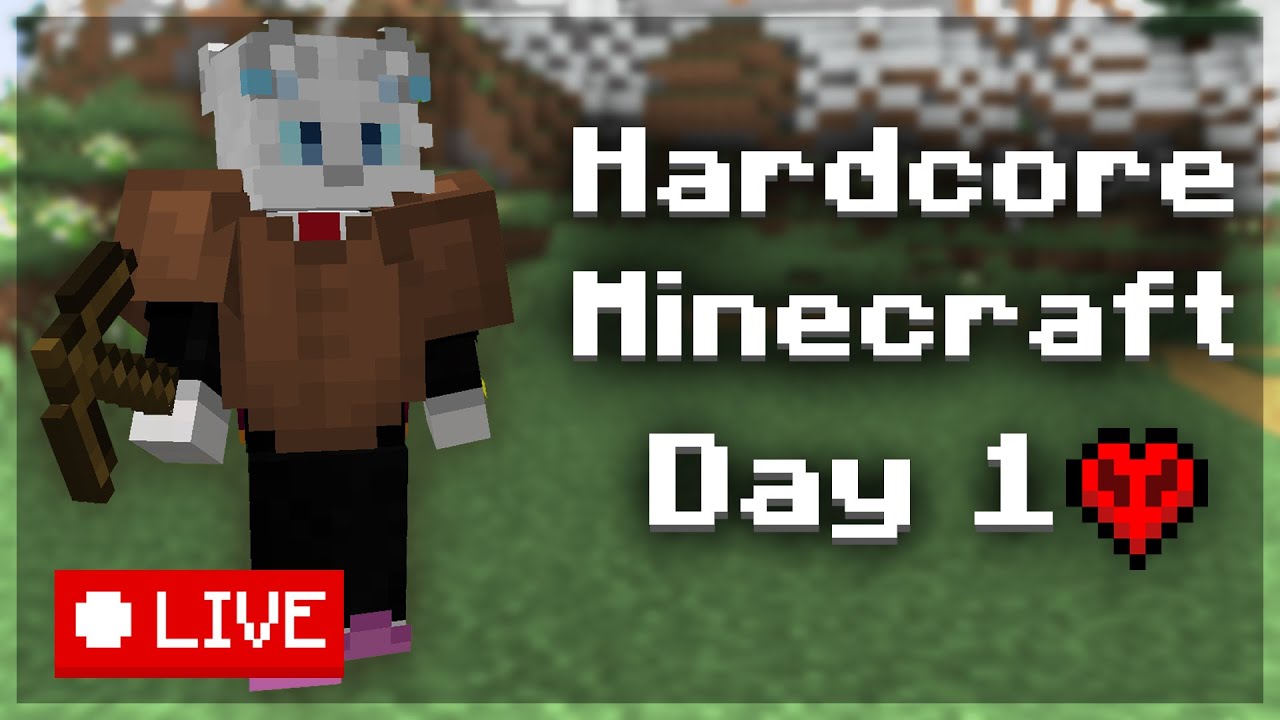 Minecraft Hardcore Day 1 LIVE - YouTube