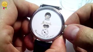 Extremly rare IWC Pallweber jumping hours movement in the wristwatch case