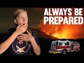 HUGE FIRE Will We Be Able To Get Home HUGE FIRE Will We Be Able To Get Home