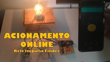Acionamento de Lâmpada Online Com Relé de Impulso