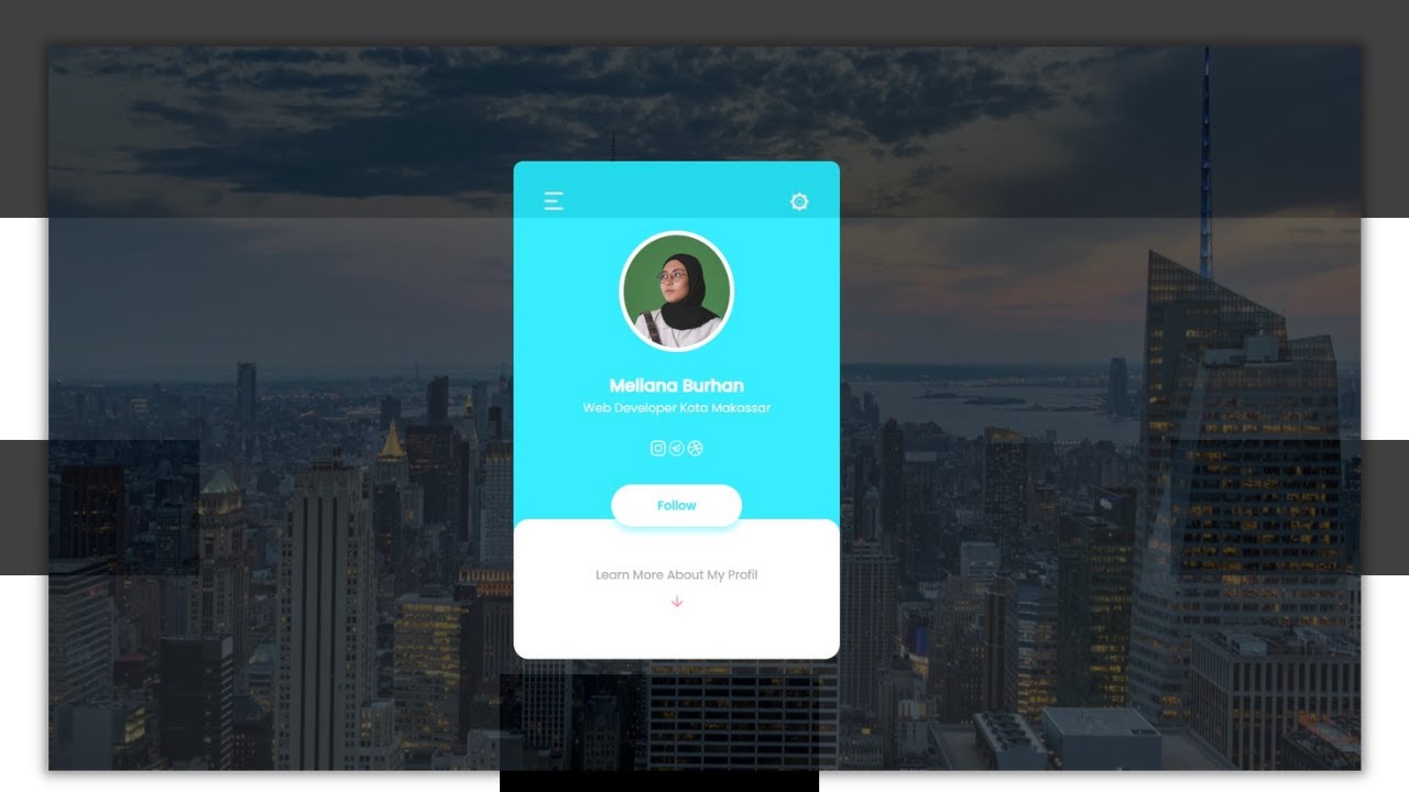 Cara Membuat Web PROFILE PRIBADI Menggunakan HTML dan CSS tahun 2022 ...