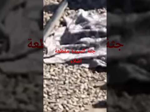 تم بث مباشر لقطار دهس سيدة مجهولة الهوية علي مزلقان اسنا