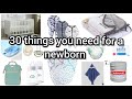 30 things to buy for a newborn baby // baby shopping list