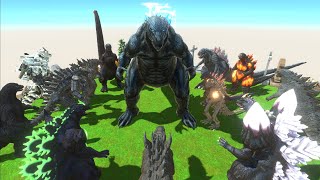 Godzilla Earth VS All Godzilla Epic Battle - Animal Revolt Battle Simulator