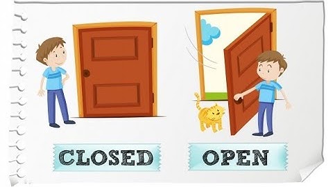 Opposites: Open/Closed (preschool/kindergarten)