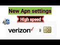 Verizon New 4G Apn settings for Android | get high speed internet