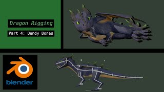 Dragon Rigging Part 4 | B-Bones | Blender Rigging Tutorial