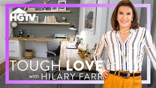 Creating an AMAZING Home Office and Entertainment Space | Tough Love with Hilary Farr | HGTV