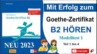 Goethe Zertifikat B2 Hören 2023 | DTZ Prüfung Hörverstehen 2023 | ÖSD | Telc B2 Hören 2023