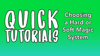 Choosing a Hard or Soft Magic System | Tutorial #Shorts screenshot 1