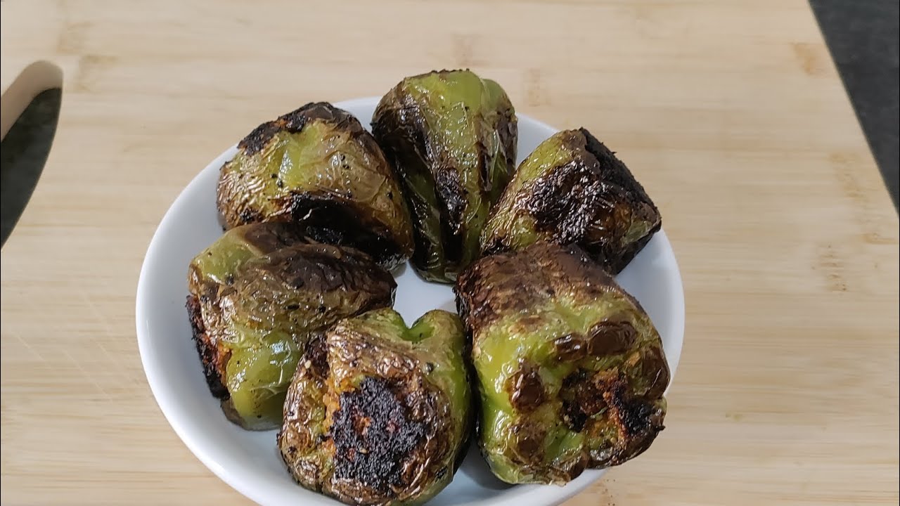 भरली शिमला मिरची एका स्पेशल ट्रिक वापरून अगदी कमी तेलात