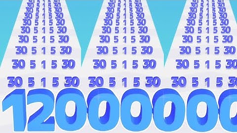 Number master: Run and merge _ All levels ( ASMR Gameplay ) Max Levels, New update, Walkthrough iOS