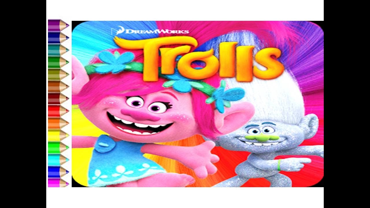 how to draw from Trolls movie Artwork DIY Easy Coloring Dreamworks
