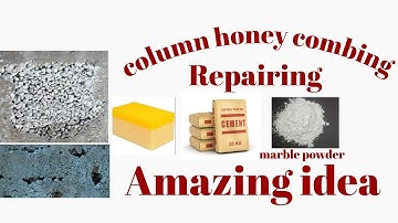Column honey combing repairing easy process #viral #construction #building #column #honeycomb