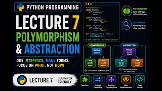 Learn Python from Scratch | Lecture 7: Polymorphism & Abstraction