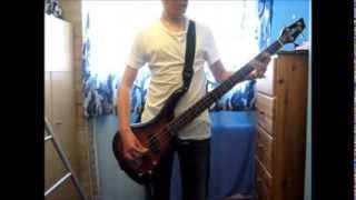 Video thumbnail of "Linkin Park - Castle of Glass Bass Cover WITH TAB"