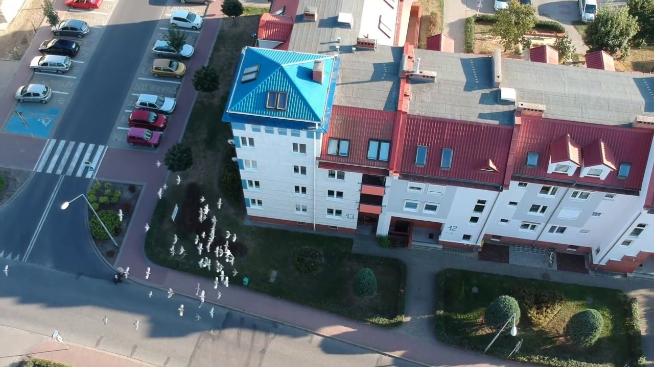 Osiedle Centrum w Opalenicy - widok z lotu ptaka