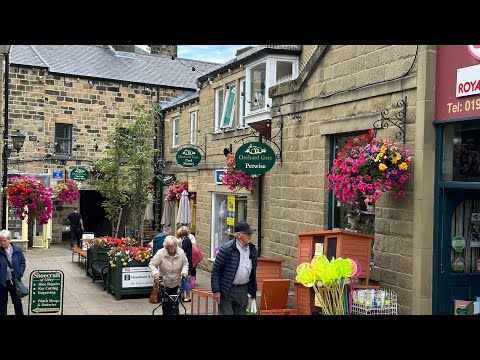 Otley Town Centre and surroundings walking Tour | HDR 4K