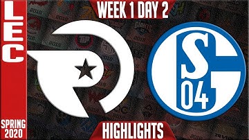 OG vs S04 Highlights | LEC Spring 2020 W1D2 | Origen vs Schalke 04