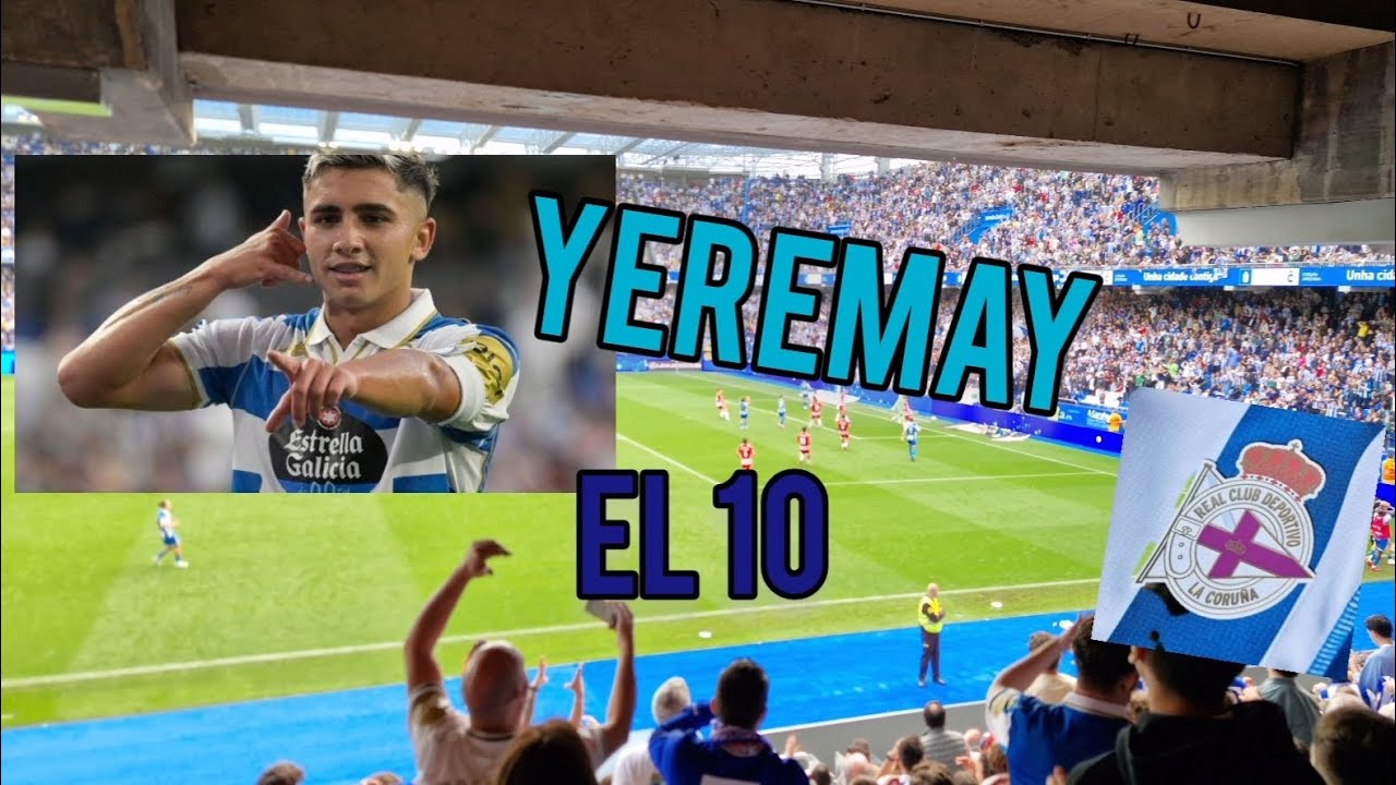 ⚪️🔵⚪️HOY DE LOCAL 🥅Deportivo de la Coruña,2da división, con aspiración a la 1ra.Con el 10 YEREMAY ⚽️