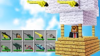 *TECH GUNS MOD* MODDED AIRSHIP WARS - MINECRAFT MODDED MINIGAME CHALLENGE