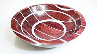 Woodturning | The Frosted Purpleheart Bowl
