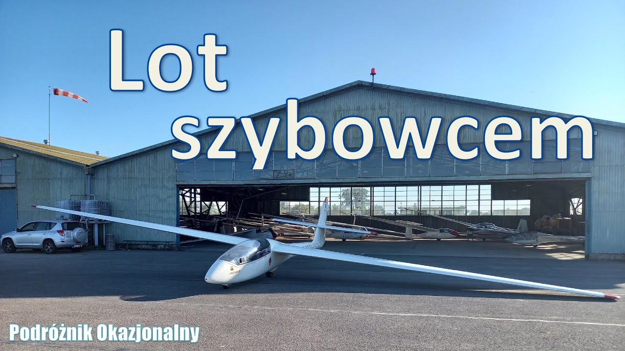 Lot szybowcem - start za wyciągarką