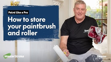 Paint like a Pro - How to store your paintbrush and roller