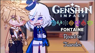 🌊Fontaine react to Traveler Twins☆||Gacha Club|| genshin impact¶⚜️Part 2