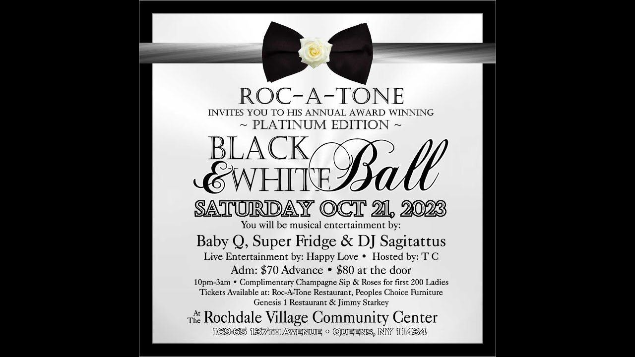 Rocatone's Award Winning Annual Black & White Ball 2023
