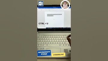 How to put underline in Microsoft word?
