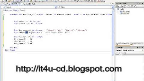 31  - Visual Basic 2008 -  المصفوفات