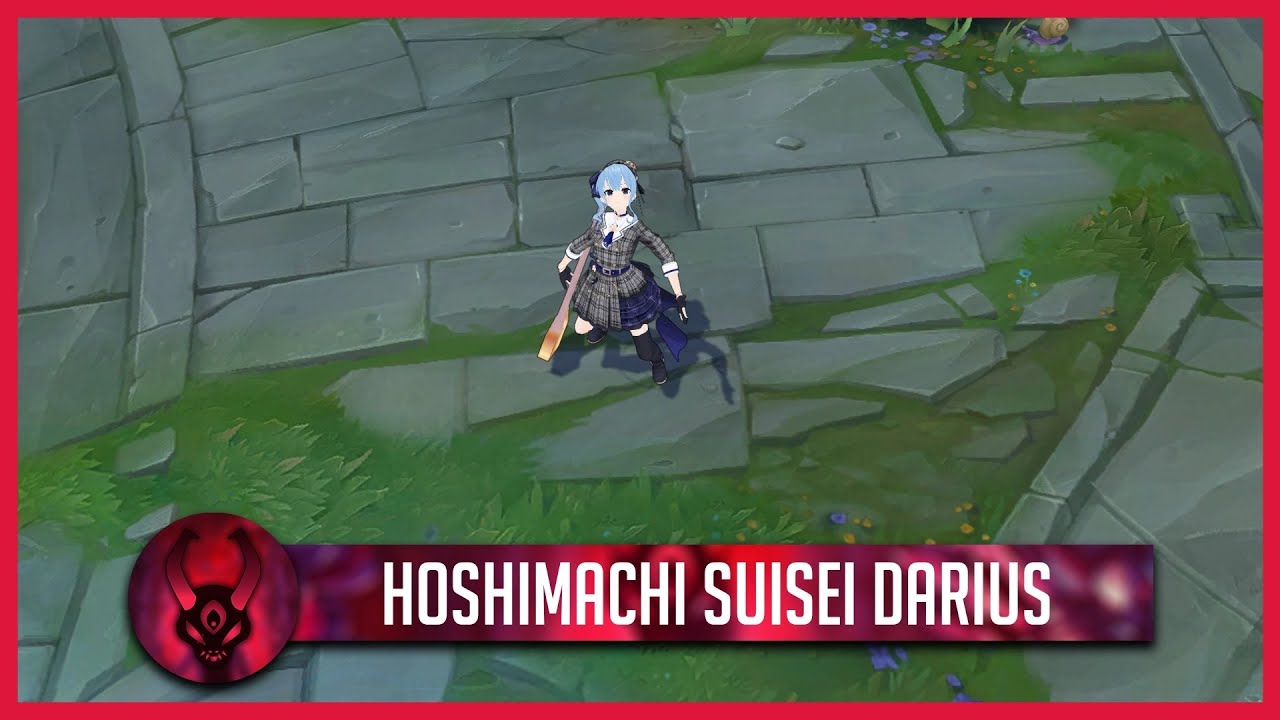 Hoshimachi Suisei Darius custom skin mod - League of legends 