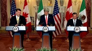 Secretary Kerry Delivers Remarks With Foreign Minister Baird and Foreign Secretary Meade