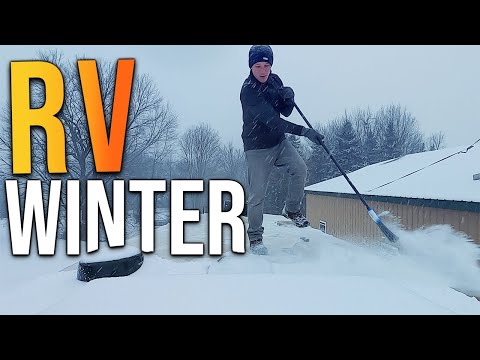 Winter RV Camping in a 3 Degree Blizzard (How To Stay Warm)