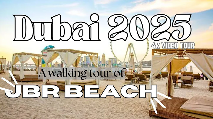 [4K] JBR Beach Walking Tour | Dubai’s Most Popular Beach | The Walk | Dubai 2025 | Luxury cars |