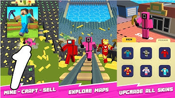 Craft Miner: Stone Block World Gameplay Walkthrough #1 (Android, IOS)