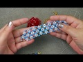 Zarif ve şık bileklik yapılışı (How to make beautiful beaded bracelets tutorial)