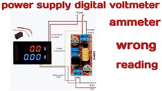 Power Supply Digital Voltmeter Ammeter Wrong Reading