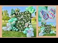 Beautiful Flower wall from Rose Morning  (Balloon Garland/Birthday Ideas)