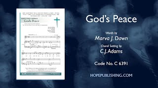 Video thumbnail of "God's Peace - arr. C. J. Adams"