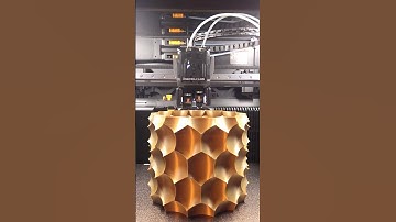 BAMBU LAB H2D 3D printer Anti Sphere Vase Polymaker PolyLite Silk PLA Bronze #shorts