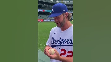 Thumbnail of Clayton Kershaw shares his Curveball Grip with me. #mlb