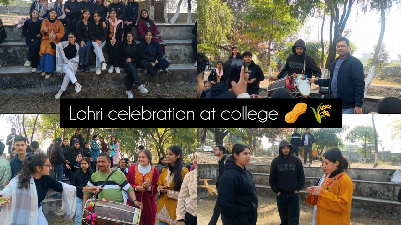 Lohri celebration 🌾at our college part 1 | vlog | manjujamm| #manjujam #newvlog 