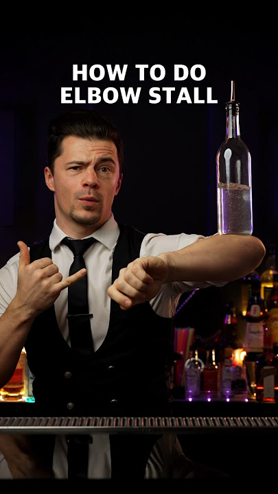 flair tricks HOW TO DO ELBOW STALL 1 bottle #flairbartending #bartender #bartricks